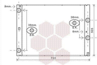 Van Wezel 06002404 - Радиатор, охлаждение двигателя autosila-amz.com