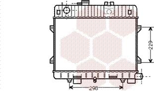 Van Wezel 06002032 - Радиатор, охлаждение двигателя autosila-amz.com