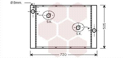 Van Wezel 06002284 - Радиатор, охлаждение двигателя autosila-amz.com