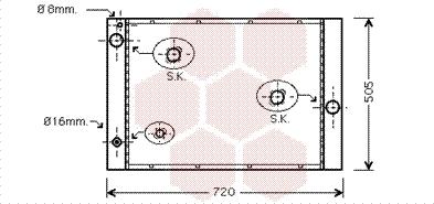 Van Wezel 06002236 - Радиатор, охлаждение двигателя autosila-amz.com