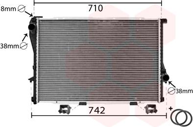 Van Wezel 06002233 - Радиатор, охлаждение двигателя autosila-amz.com