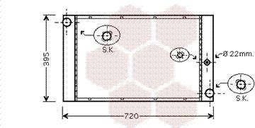 Van Wezel 06002277 - Радиатор, охлаждение двигателя autosila-amz.com