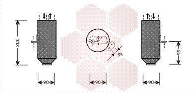 Van Wezel 0600D217 - Осушитель, кондиционер autosila-amz.com