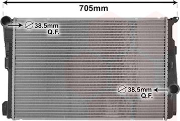 Van Wezel 06012709 - Радиатор, охлаждение двигателя autosila-amz.com