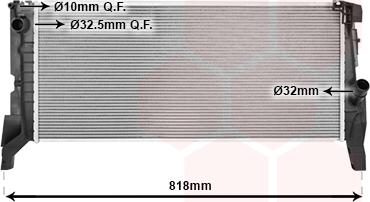 Van Wezel 06012722 - Радиатор, охлаждение двигателя autosila-amz.com