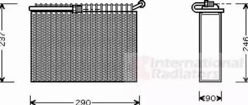 Van Wezel 0100V022 - Испаритель, кондиционер autosila-amz.com