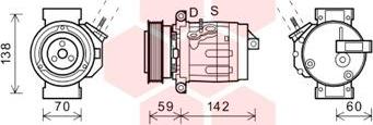 Van Wezel 0800K035 - Компрессор кондиционера autosila-amz.com