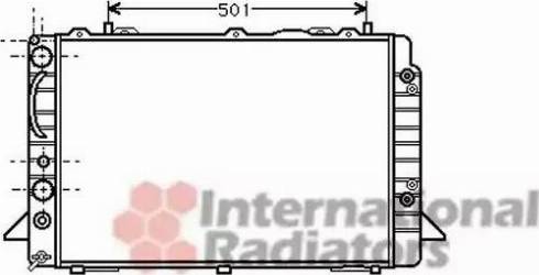 Van Wezel 03002093 - Радиатор, охлаждение двигателя autosila-amz.com