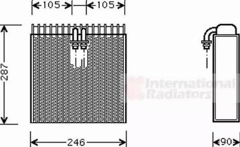 Van Wezel 0300V031 - Испаритель, кондиционер autosila-amz.com