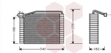 Van Wezel 0300V142 - Испаритель, кондиционер autosila-amz.com