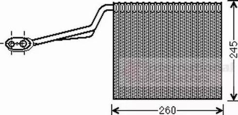 Van Wezel 0300V315 - Испаритель, кондиционер autosila-amz.com