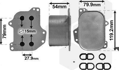 Van Wezel 03012711 - Радиатор, охлаждение двигателя autosila-amz.com