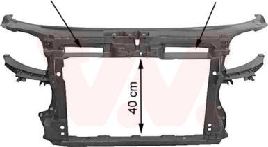 Van Wezel 0332668 - Супорт радиатора, передняя планка autosila-amz.com