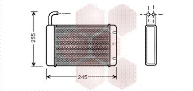 Van Wezel 02006086 - Теплообменник, отопление салона autosila-amz.com