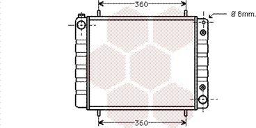 Van Wezel 02002084 - Радиатор, охлаждение двигателя autosila-amz.com