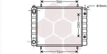 Van Wezel 02002082 - Радиатор, охлаждение двигателя autosila-amz.com