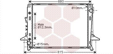 Van Wezel 02002197 - Радиатор, охлаждение двигателя autosila-amz.com