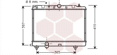 Van Wezel 02002120 - Радиатор, охлаждение двигателя autosila-amz.com