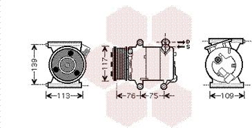 Van Wezel 0200K185 - Компрессор кондиционера autosila-amz.com