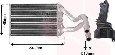 Van Wezel 07006147 - Теплообменник, отопление салона autosila-amz.com