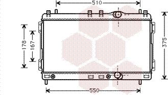 Van Wezel 07002055 - Радиатор, охлаждение двигателя autosila-amz.com