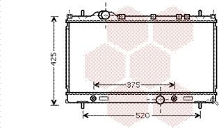 Van Wezel 07002087 - Радиатор, охлаждение двигателя autosila-amz.com