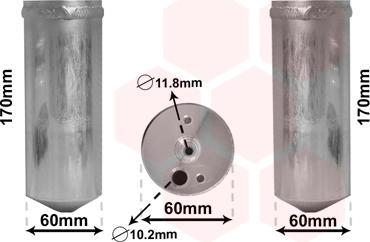 Van Wezel 0700D073 - Осушитель, кондиционер autosila-amz.com