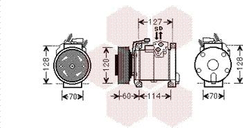 Van Wezel 0700K112 - Компрессор кондиционера autosila-amz.com