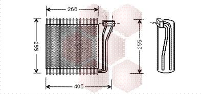 Van Wezel 0700V041 - Испаритель, кондиционер autosila-amz.com