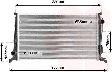Van Wezel 15002005 - Радиатор, охлаждение двигателя autosila-amz.com