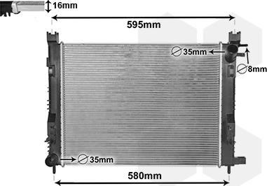 Van Wezel 15002007 - Радиатор, охлаждение двигателя autosila-amz.com