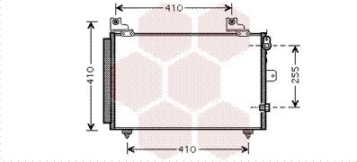 Van Wezel 11005056 - Конденсатор кондиционера autosila-amz.com