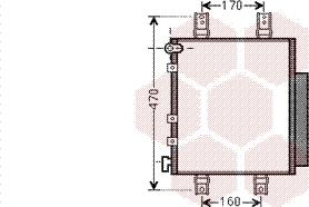 Van Wezel 11005063 - Конденсатор кондиционера autosila-amz.com