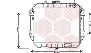 Van Wezel 11002051 - Радиатор, охлаждение двигателя autosila-amz.com