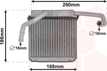 Van Wezel 18006607 - Теплообменник, отопление салона autosila-amz.com