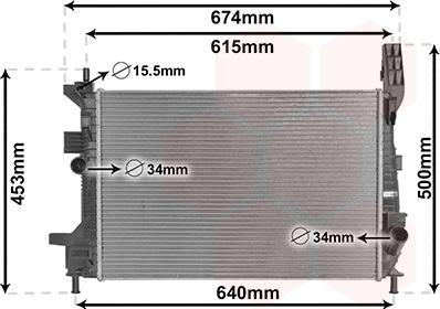 Van Wezel 18002602 - Радиатор, охлаждение двигателя autosila-amz.com