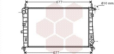 Van Wezel 18002196 - Радиатор, охлаждение двигателя autosila-amz.com