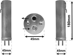 Van Wezel 1800D584 - Осушитель, кондиционер autosila-amz.com