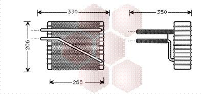 Van Wezel 1800V269 - Испаритель, кондиционер autosila-amz.com