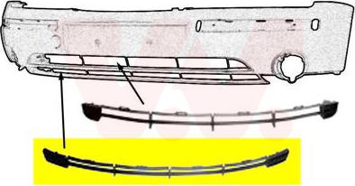 Van Wezel 1828599 - Решетка вентиляционная в бампере autosila-amz.com