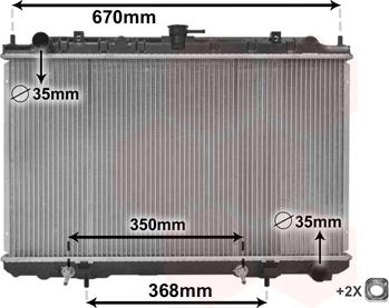 Van Wezel 13002320 - Радиатор, охлаждение двигателя autosila-amz.com