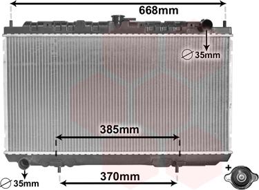 Van Wezel 13002216 - Радиатор, охлаждение двигателя autosila-amz.com