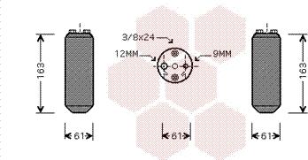 Van Wezel 1300D058 - Осушитель, кондиционер autosila-amz.com