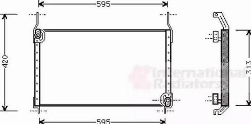 Van Wezel 17005172 - Конденсатор кондиционера autosila-amz.com