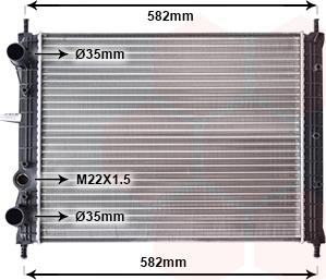 Van Wezel 17002161 - Радиатор, охлаждение двигателя autosila-amz.com