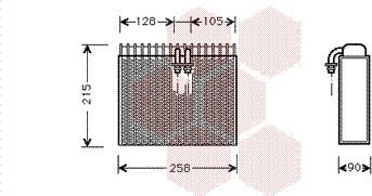 Van Wezel 1700V071 - Испаритель, кондиционер autosila-amz.com