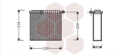 Van Wezel 1700V104 - Испаритель, кондиционер autosila-amz.com