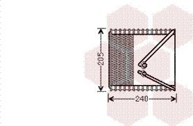 Van Wezel 1700V381 - Испаритель, кондиционер autosila-amz.com