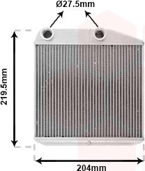 Van Wezel 17016702 - Теплообменник, отопление салона autosila-amz.com