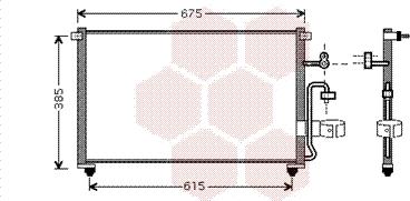 Van Wezel 81005063 - Конденсатор кондиционера autosila-amz.com